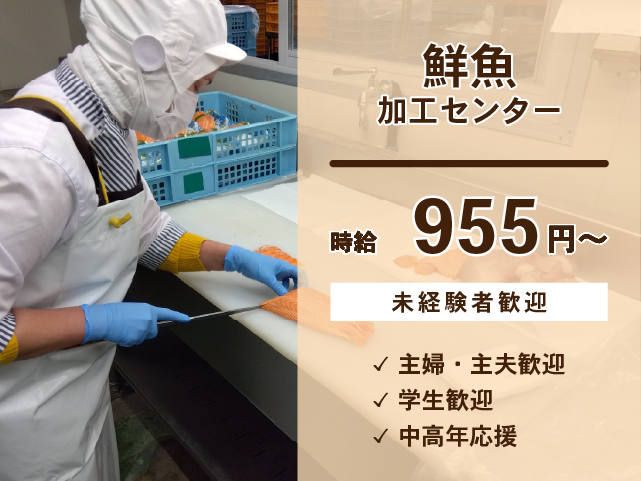 【パート・アルバイト】加工センター 鮮魚