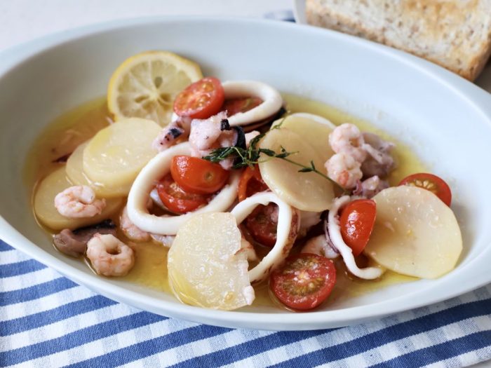 魚介とトマトのアクアパッツァ風 - ジョイフルサン